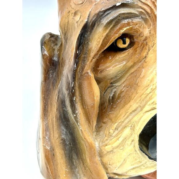Vintage 1979 Poochie By Mysel Statue Head Bust Of Bloodhound Dog Hound GUC - Picture 11 of 12